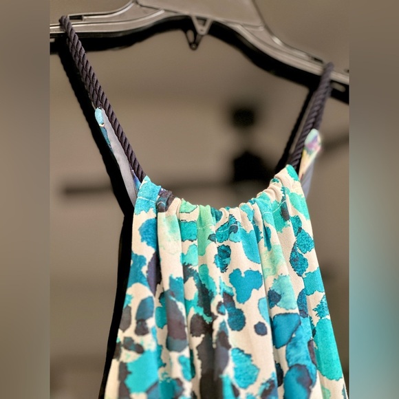 Gorgeous Nicole Miller hi-low hem dress with rope tie at waist. Size 4. - Picture 3 of 4